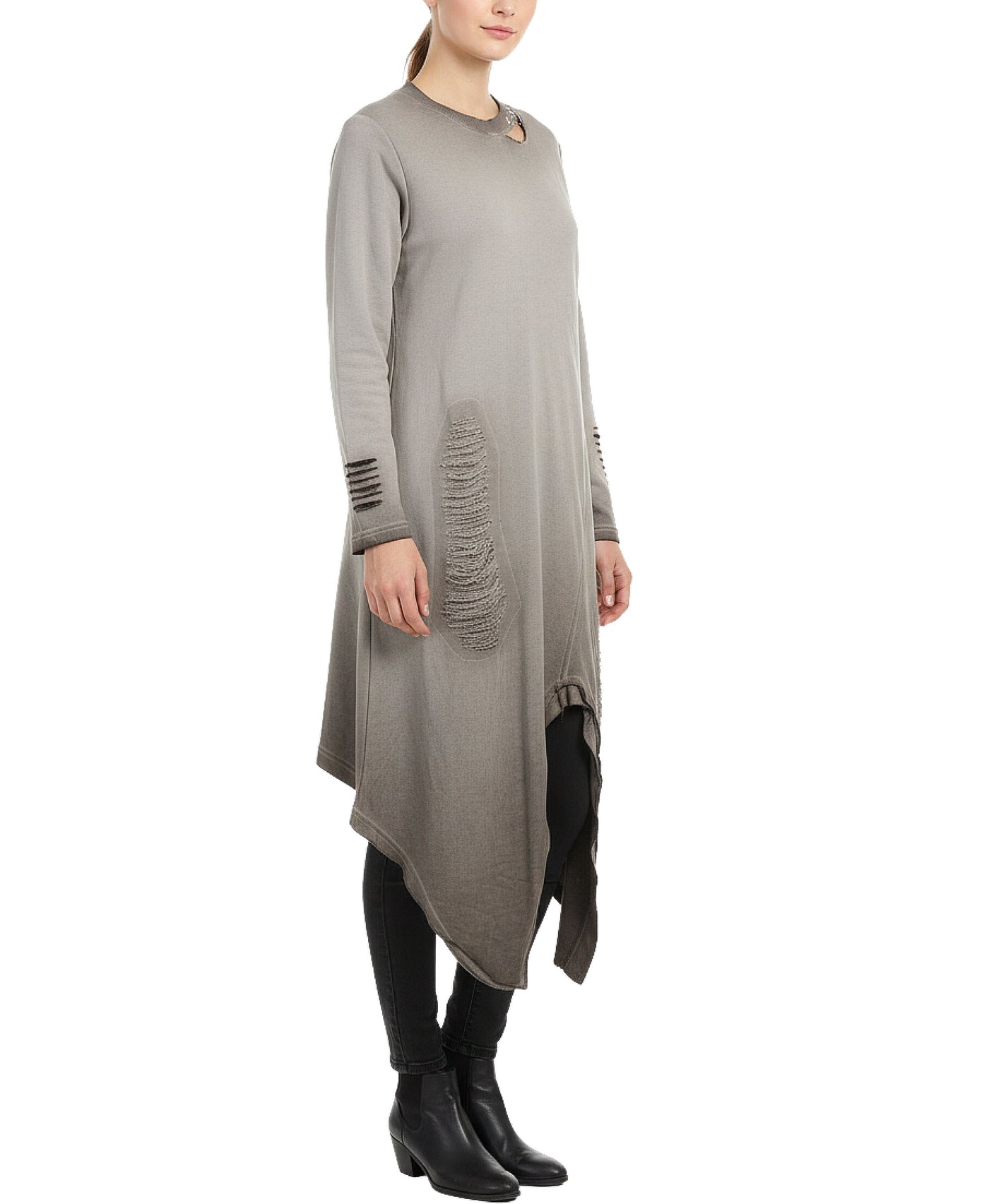 Distressed Hanky Hem Dress view 1