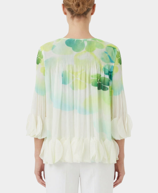 Printed Plisse Blouse view 2