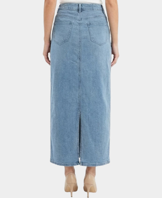 Denim Maxi Skirt view 2