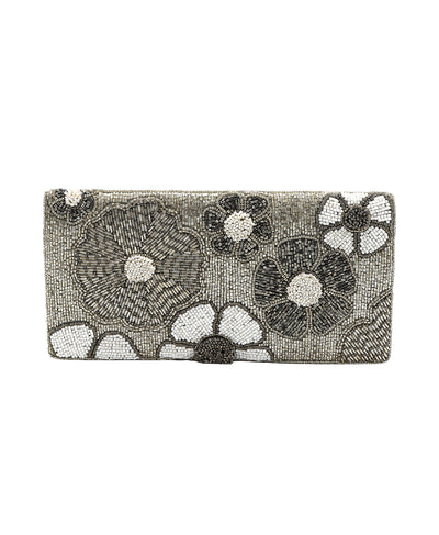 Beaded Flower Clutch Bag image 1