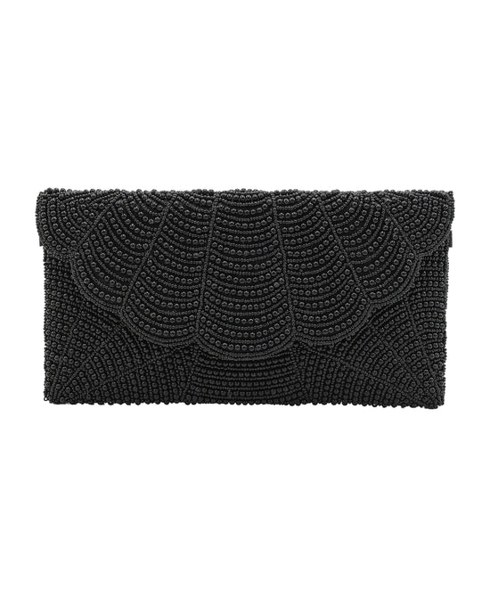 Beaded Scallop Clutch Bag view 1