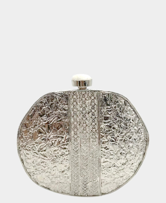 
Pearl Shell Evening Bag in SILVER/PEARL view 2