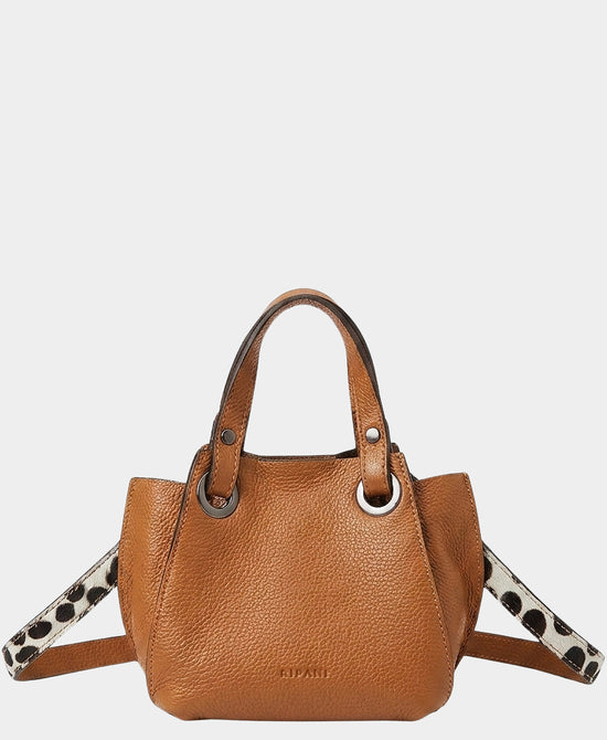 
Leather Crossbody Bag in BISCOTTO view 1