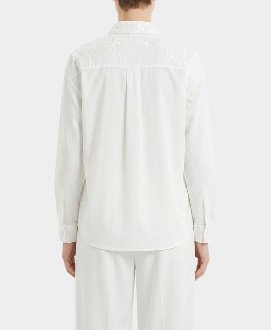 Shirt w/ Embroidered Beaded Detail view 2