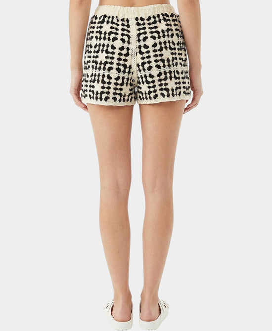 
Crochet Shorts in CREAM/BLACK view 2