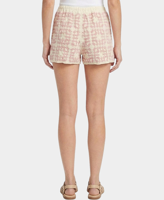 
Crochet Shorts in CREAM/PINK view 2
