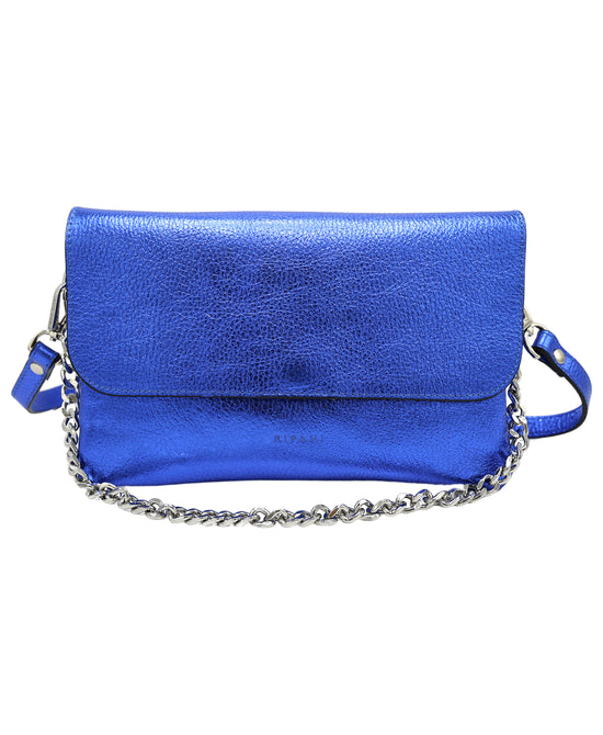 Metallic Leather Crossbody Bag view 