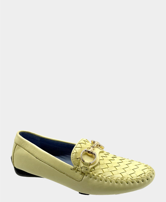Leather Woven Chain Loafer view 1