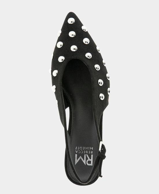 
Studded Slingback Pump in BLACK/SILVER view 2