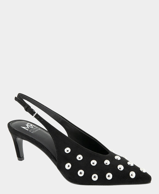 
Studded Slingback Pump in BLACK/SILVER view 1