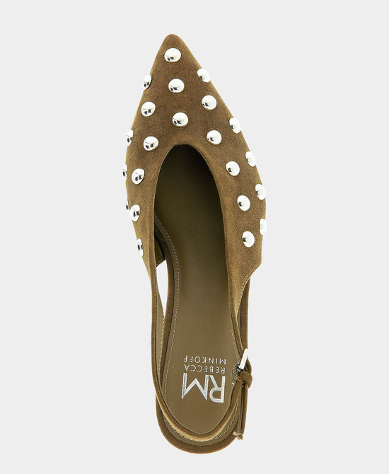 
Studded Slingback Pump in GREEN/SILVER view 2