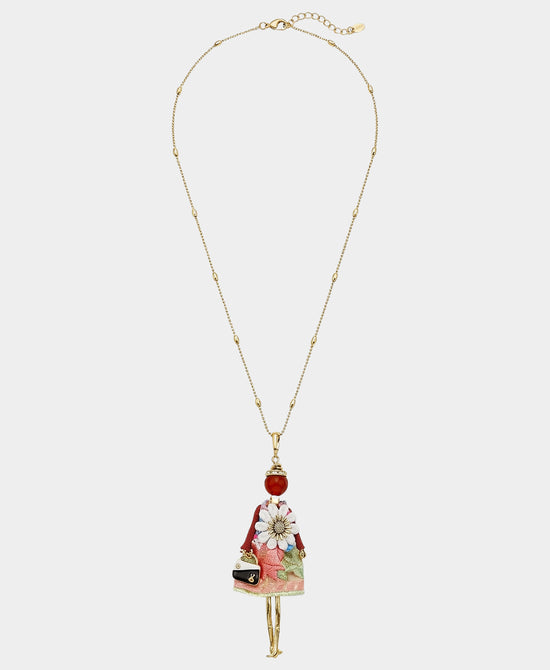 
Long Doll Necklace in MULTI/GOLD view 2