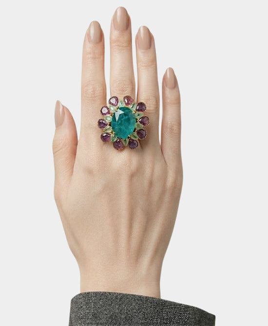 Natural Stone Oval Ring view 2