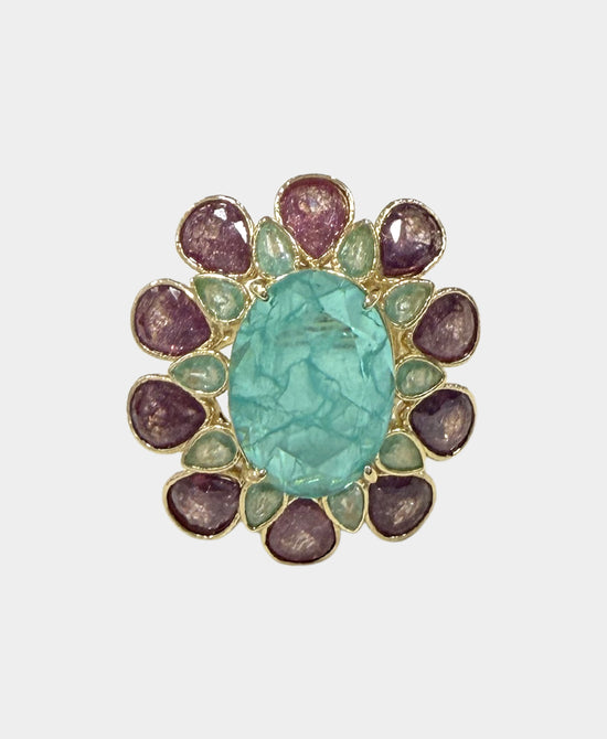 Natural Stone Oval Ring view 1