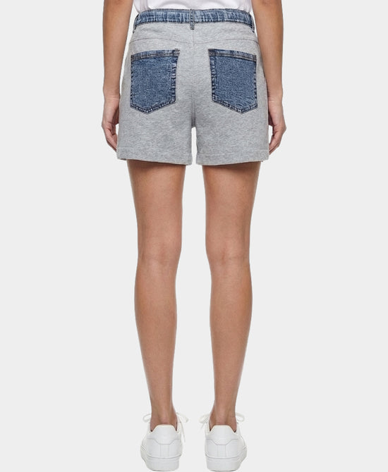 Shorts w/ Denim Trim view 2