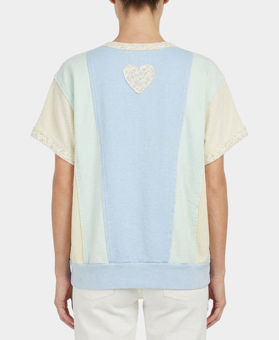 Colorblock Henley Top view 2