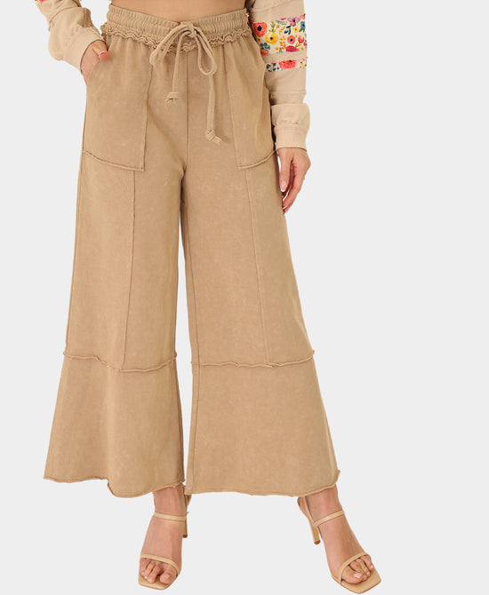 Mineral Wash Wide Leg Pants view 