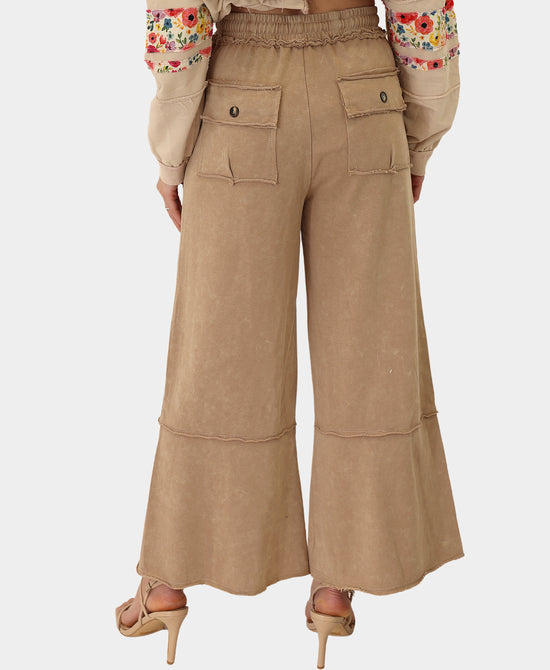 Mineral Wash Wide Leg Pants view 