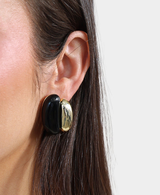 Two Tone Clip On Earrings view 