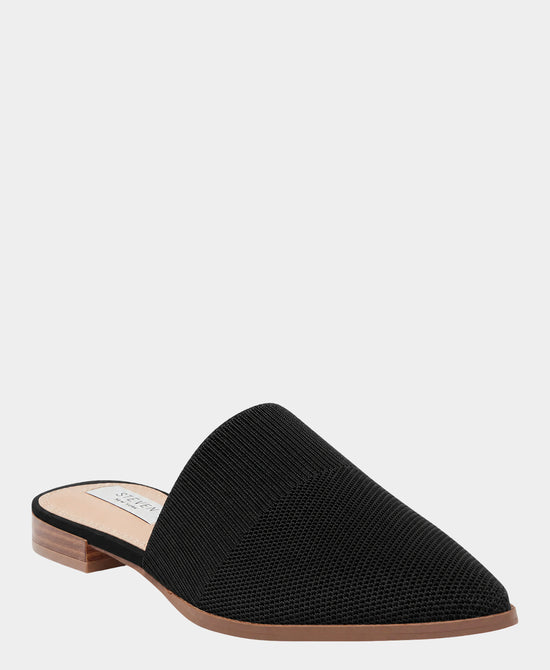 
Knit Heeled Mule in BLACK view 1