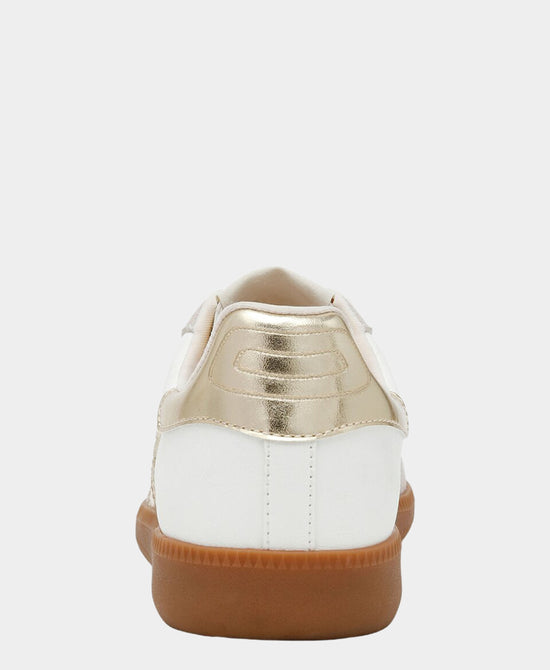 
"90" Lace Sneaker in WHITE/GOLD view 2