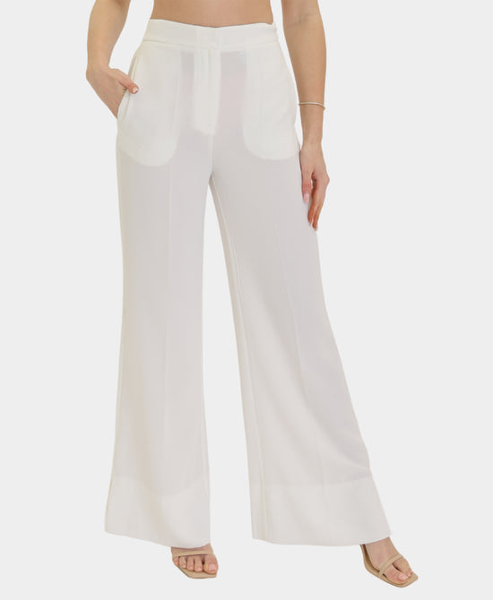 Solid Pants w/ Split Leg view 1