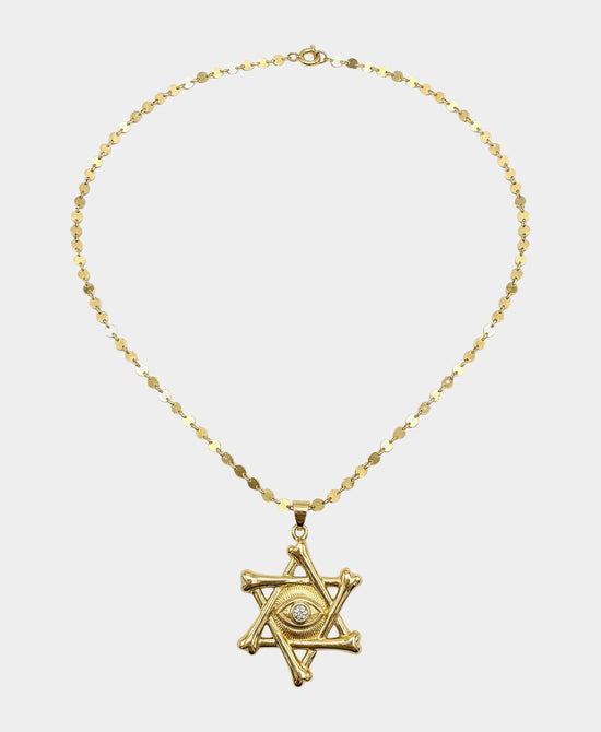 
Star Of David Pendant Necklace in GOLD view 2