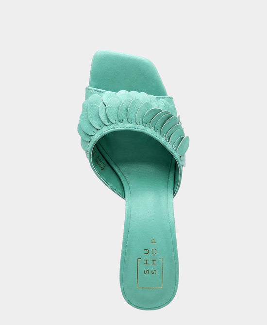 
Statement Heeled Sandal in AQUA view 2