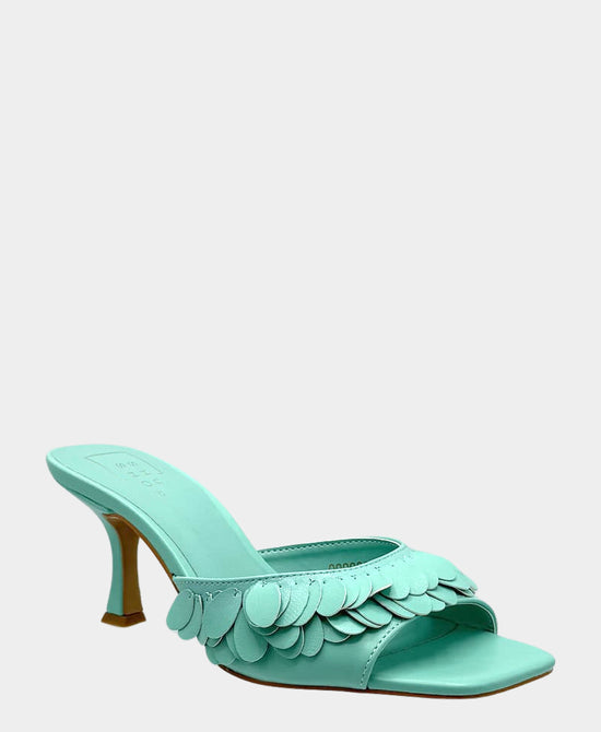 
Statement Heeled Sandal in AQUA view 1