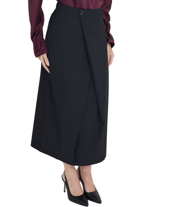 Solid Midi Skirt view 