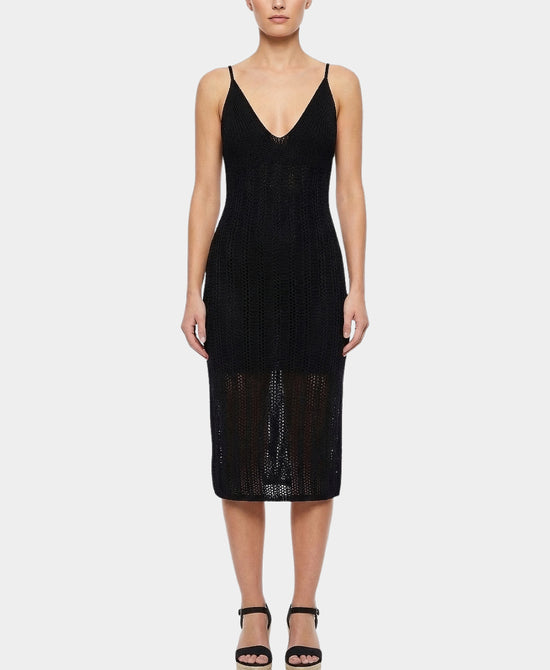 Crochet Cover-Up Midi Dress view 1