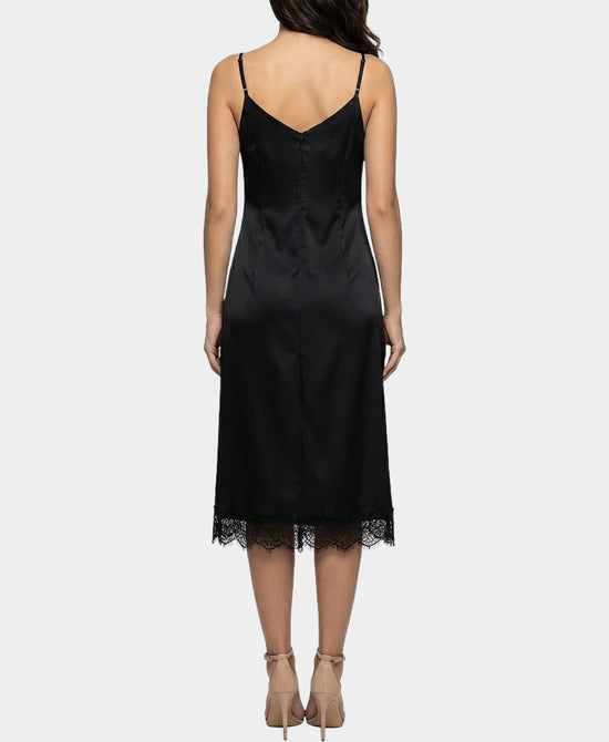 Midi Slip Dress w/ Lace Hem view 2