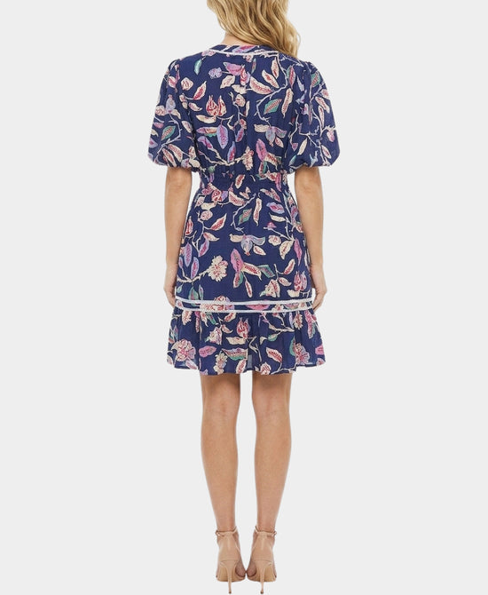 
Floral Print Dress in NAVY MULTI view 2