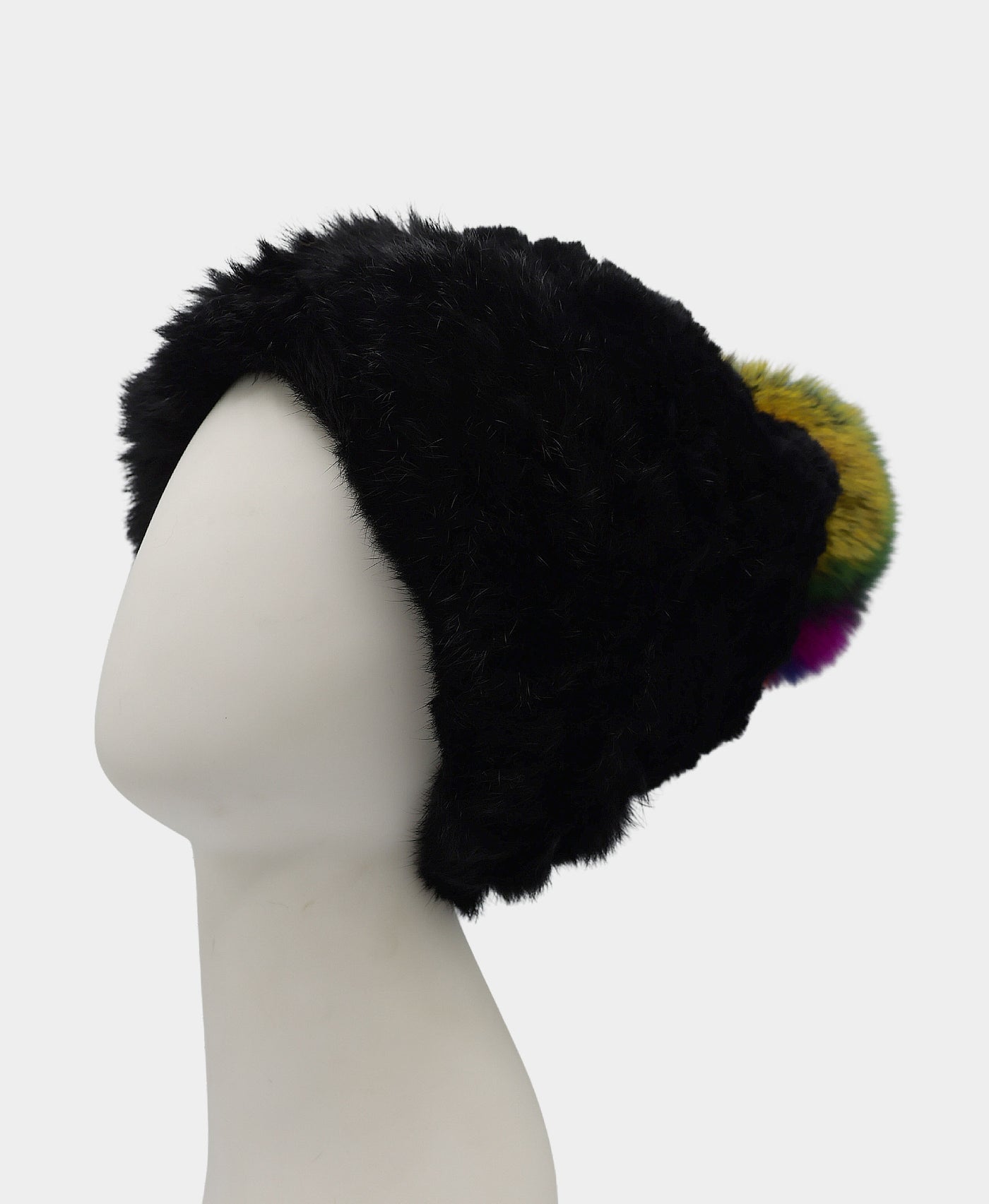 Fur Hat w/ Fox Fur Pom view 1