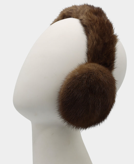 Mink Fur Earmuffs view 