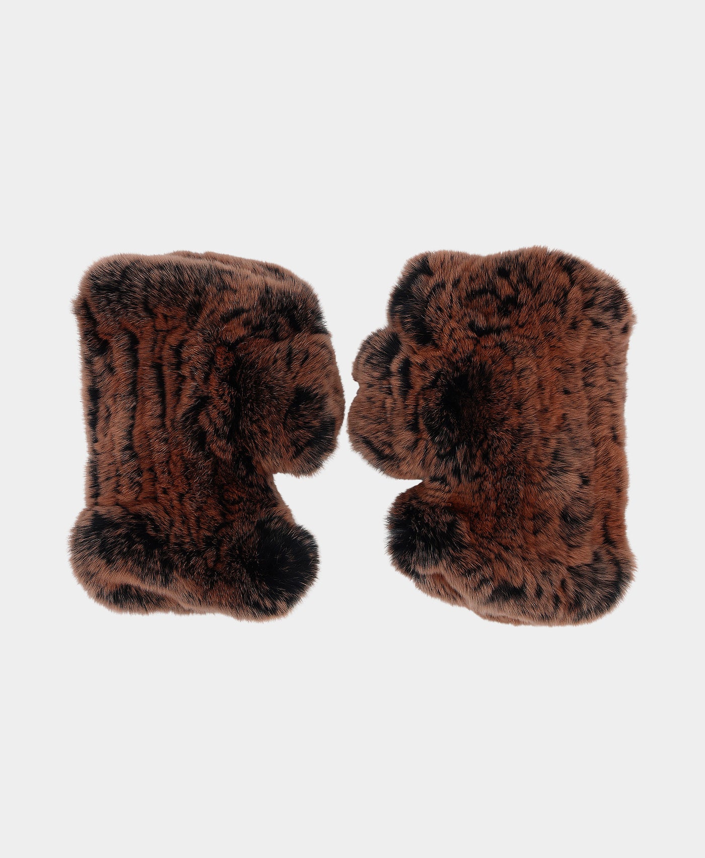 Fingerless Fur Gloves view 1