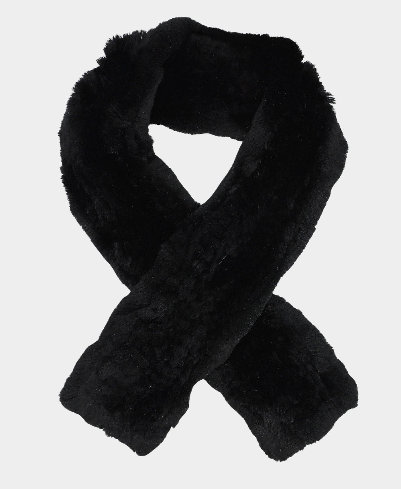 Knitted Fur Scarf view 1