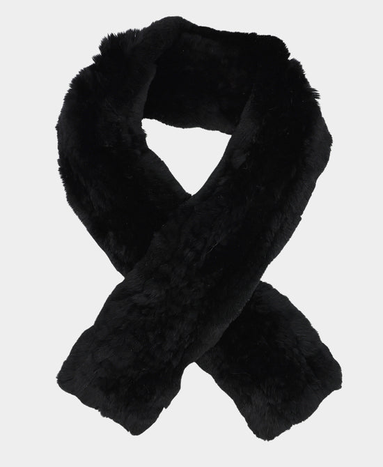 Knitted Fur Scarf view 