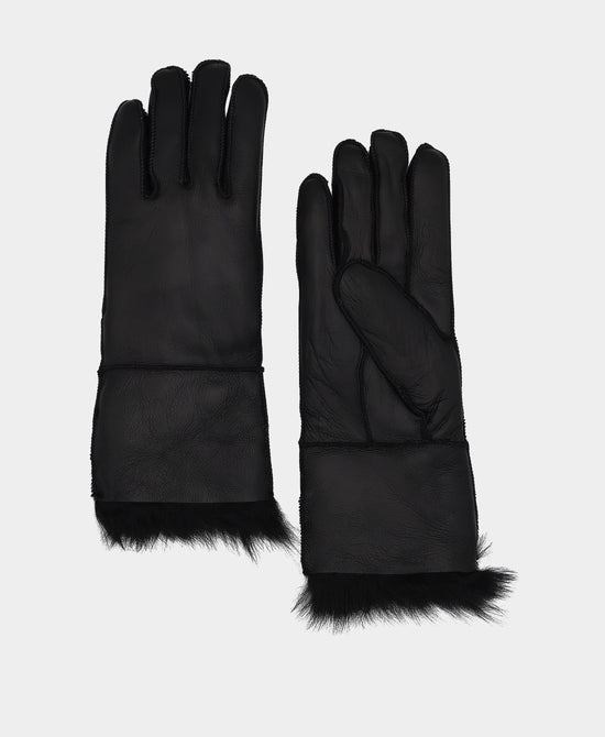 Leather Gloves w/ Fur Lining view 