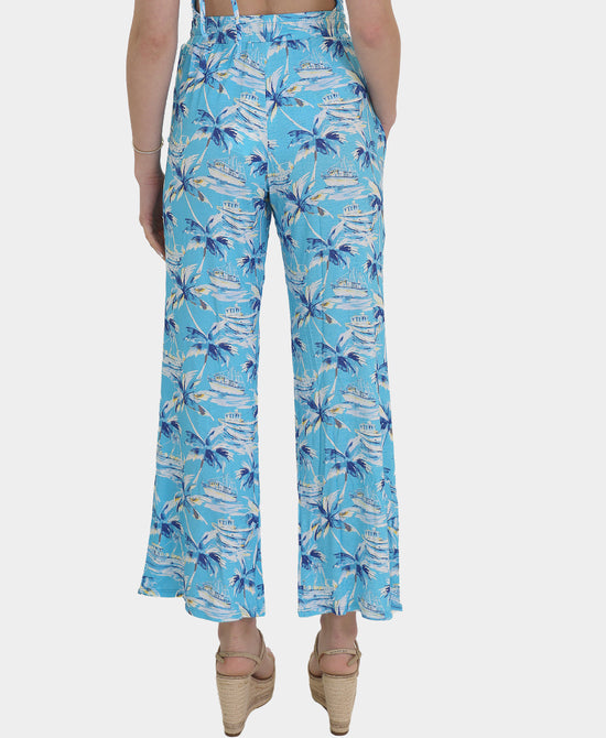 Tropical Palm Printed Pants view 2