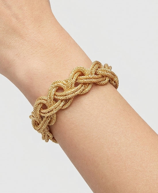 
Braided Knot Magnetic Bracelet in GOLD view 1