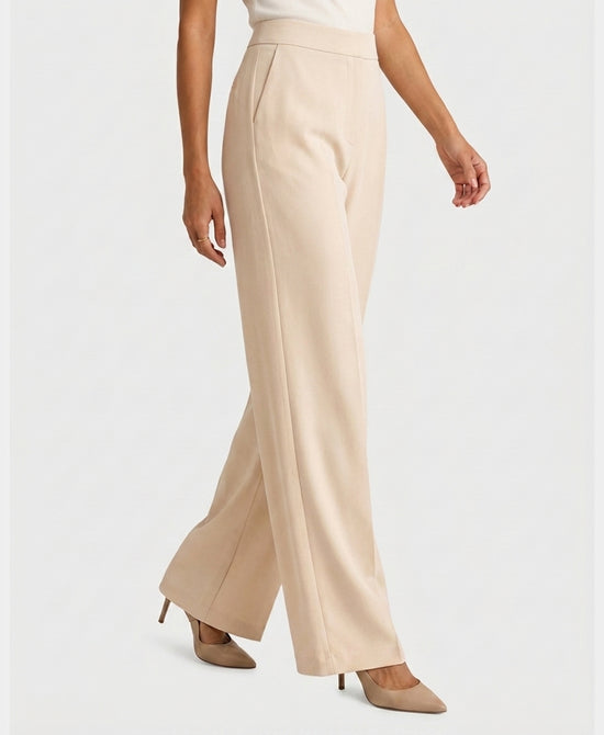 
Soft Wide Leg Pants in CREAM view 1