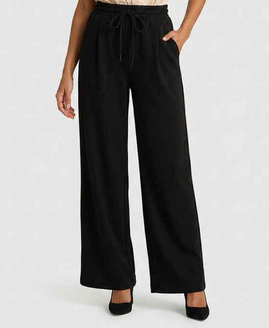 
Soft Wide Leg Pants in BLACK view 1