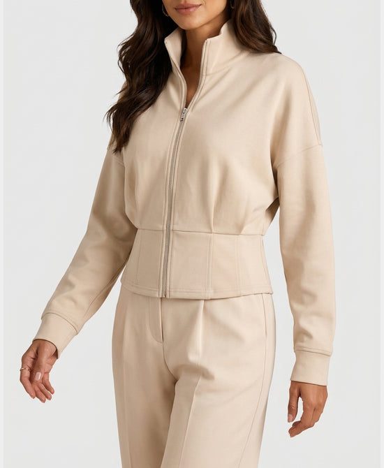 
Soft Zip Up in CREAM view 1
