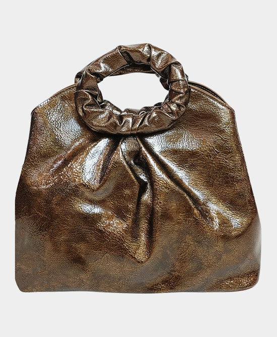 Patent Faux Leather Handbag view 