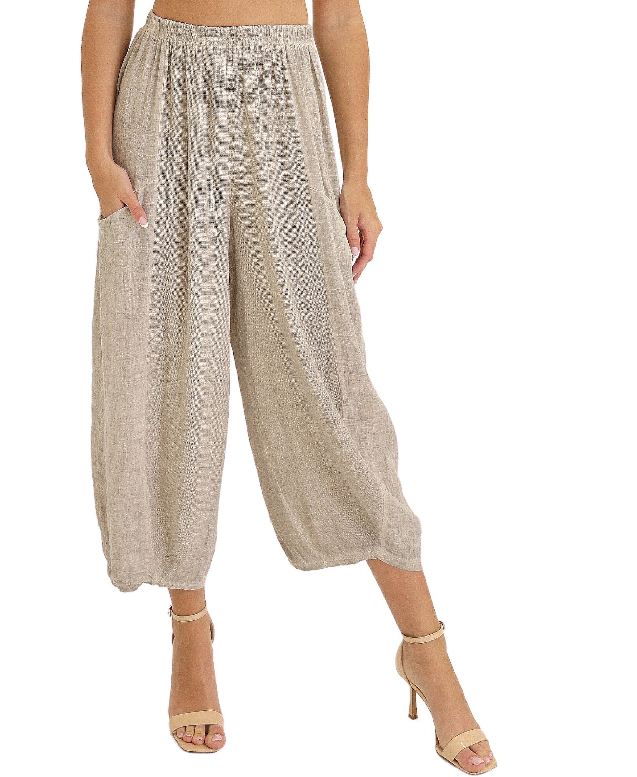 Balloon Linen Pants – FOX'S - Online