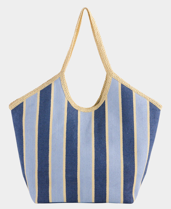 Striped Tote Bag view 1