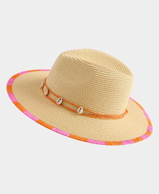 Straw Hat w/ Seashells view 1