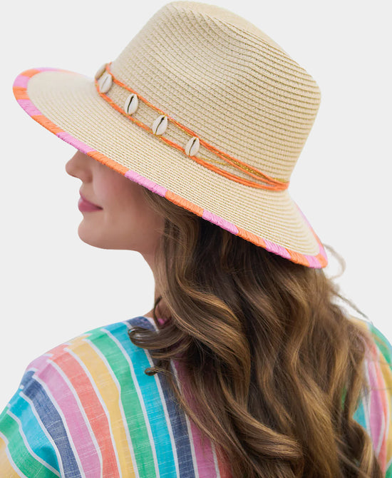 Straw Hat w/ Seashells view 2