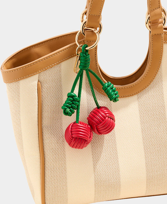 
Cherry Keychain/Bag Charm in RED view 2